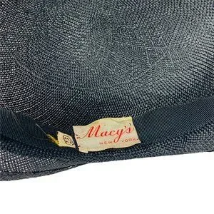 Vintage | Accessories | Vintage 94s Purple Flower Hat Black  display picture 3